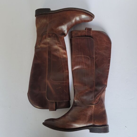 Frye Paige Tall Leather Riding Equestrian/Western Style Boots. Size 7B - Picture 7 of 11